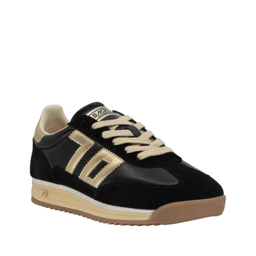 NEW BACK 70 women's jogger n shoes in black/gold